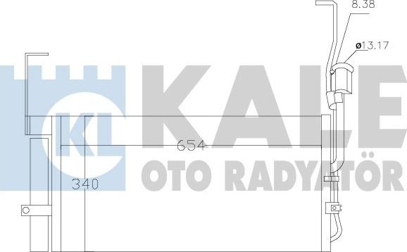 KALE OTO RADYATÖR 386600 - Condensateur, climatisation droxauto.com