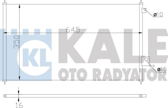 KALE OTO RADYATÖR 380300 - Condensateur, climatisation droxauto.com