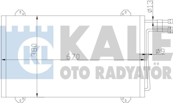 KALE OTO RADYATÖR 381100 - Condensateur, climatisation droxauto.com