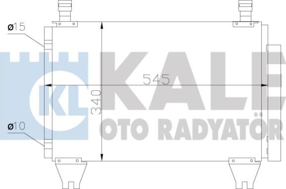KALE OTO RADYATÖR 383500 - Condensateur, climatisation droxauto.com
