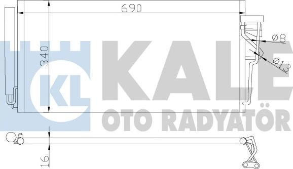 KALE OTO RADYATÖR 387300 - Condensateur, climatisation droxauto.com