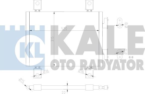 KALE OTO RADYATÖR 377600 - Condensateur, climatisation droxauto.com