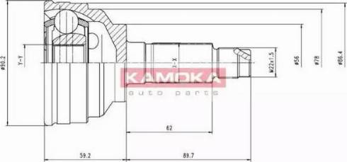 Kamoka 6642 - Jeu de joints, arbre de transmission droxauto.com