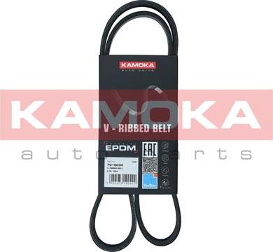 Kamoka 7015034 - Courroie trapézoïdale à nervures droxauto.com
