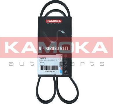 Kamoka 7016041 - Courroie trapézoïdale à nervures droxauto.com