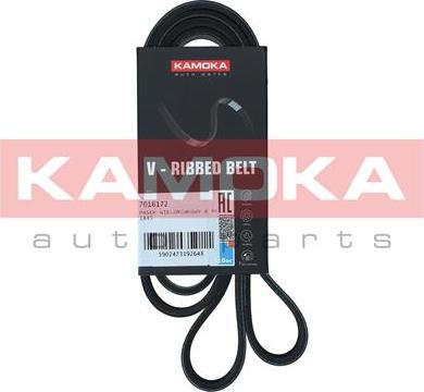 Kamoka 7016172 - Courroie trapézoïdale à nervures droxauto.com