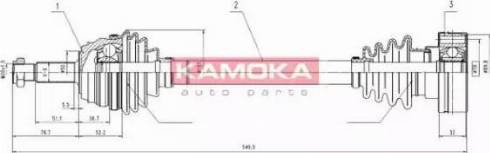 Kamoka VW1138919 - Arbre de transmission droxauto.com
