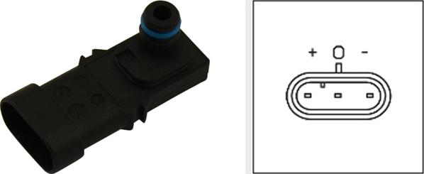 Kavo Parts EMS-6504 - Capteur, pression du tuyau d'admission droxauto.com