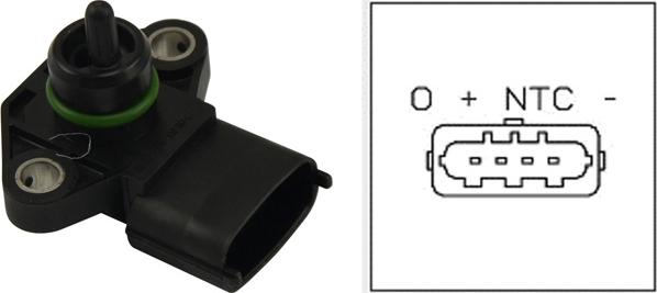 Kavo Parts EMS-3006 - Capteur, pression du tuyau d'admission droxauto.com