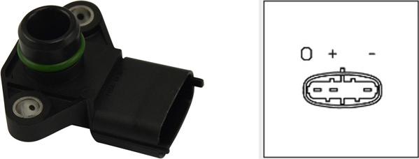 Kavo Parts EMS-3002 - Capteur, pression du tuyau d'admission droxauto.com
