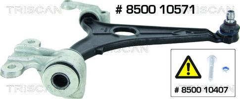 Kawe 8500 10571 - Bras de liaison, suspension de roue droxauto.com