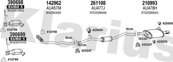 Klarius 940920E - Échappement droxauto.com