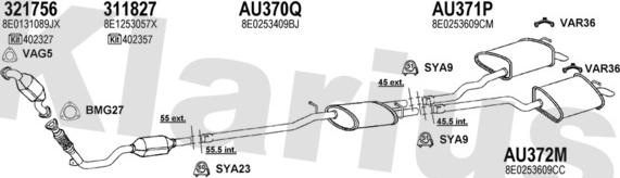 Klarius 940606U - Échappement droxauto.com
