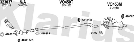 Klarius 960491E - Échappement droxauto.com