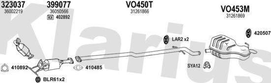 Klarius 960491U - Échappement droxauto.com