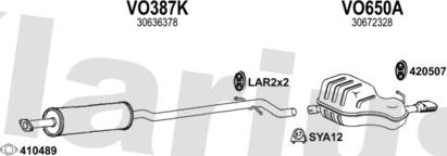 Klarius 960654U - Échappement droxauto.com