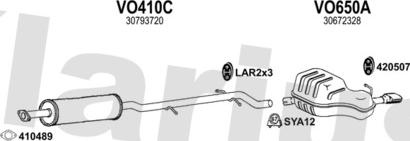 Klarius 960657U - Échappement droxauto.com