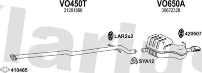 Klarius 960662U - Échappement droxauto.com