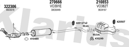 Klarius 960343E - Échappement droxauto.com