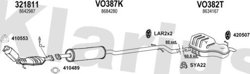 Klarius 960347U - Échappement droxauto.com