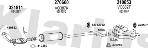 Klarius 960385E - Échappement droxauto.com