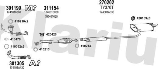 Klarius 900498E - Échappement droxauto.com