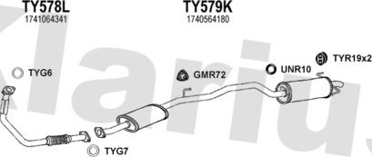 Klarius 900469U - Échappement droxauto.com