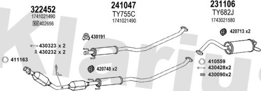 Klarius 900481E - Échappement droxauto.com
