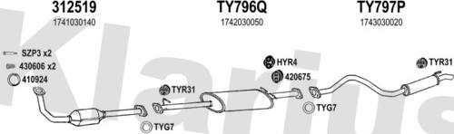 Klarius 900588U - Échappement droxauto.com