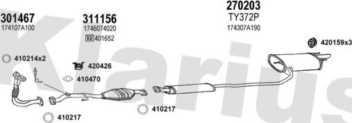 Klarius 900159E - Échappement droxauto.com