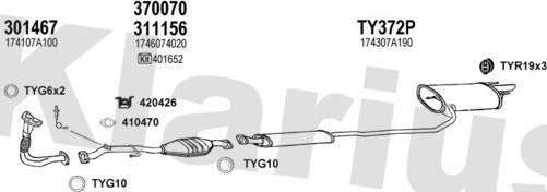 Klarius 900159U - Échappement droxauto.com
