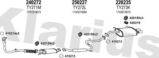 Klarius 900111E - Échappement droxauto.com