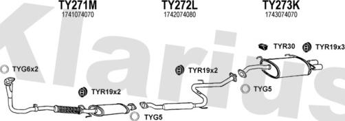 Klarius 900111U - Échappement droxauto.com