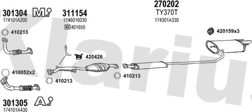 Klarius 900221E - Échappement droxauto.com