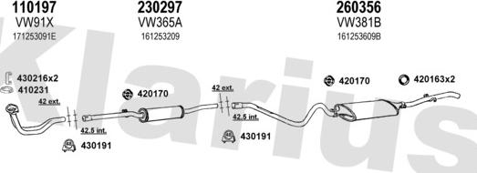 Klarius 930544E - Échappement droxauto.com