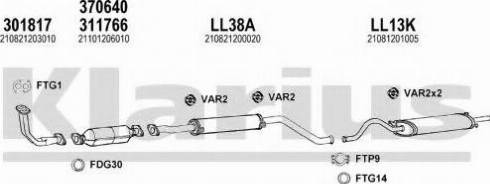 Klarius 490050U - Échappement droxauto.com