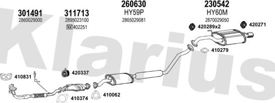 Klarius 450030E - Échappement droxauto.com