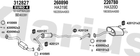 Klarius 420434E - Échappement droxauto.com
