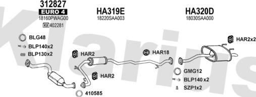 Klarius 420434U - Échappement droxauto.com