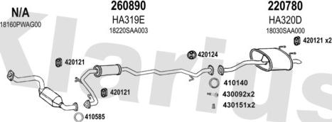 Klarius 420431E - Échappement droxauto.com