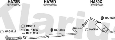 Klarius 420038U - Échappement droxauto.com