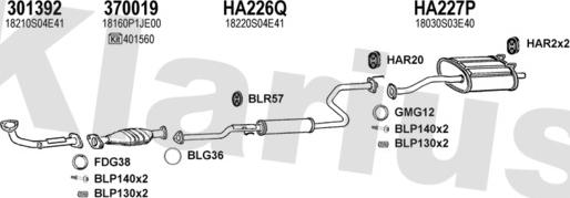 Klarius 420153U - Échappement droxauto.com