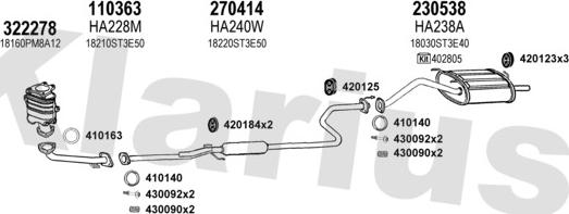 Klarius 420161E - Échappement droxauto.com