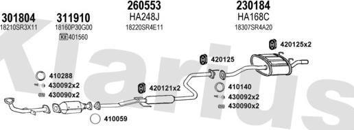 Klarius 420124E - Échappement droxauto.com