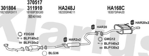 Klarius 420124U - Échappement droxauto.com