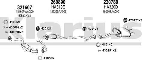 Klarius 420205E - Échappement droxauto.com