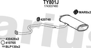 Klarius 560016U - Échappement droxauto.com