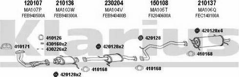 Klarius 570046E - Échappement droxauto.com