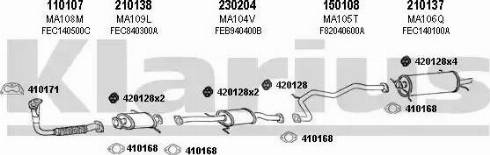 Klarius 570047E - Échappement droxauto.com