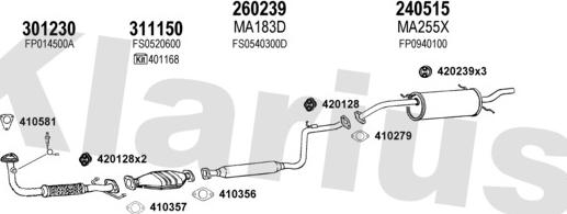 Klarius 570164E - Échappement droxauto.com